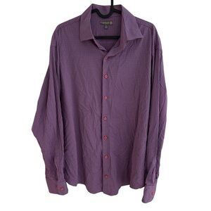 Peter Millar summer comfort checkered long sleeved button down shirt